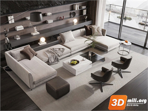 Sofa Minotti Skp Files 